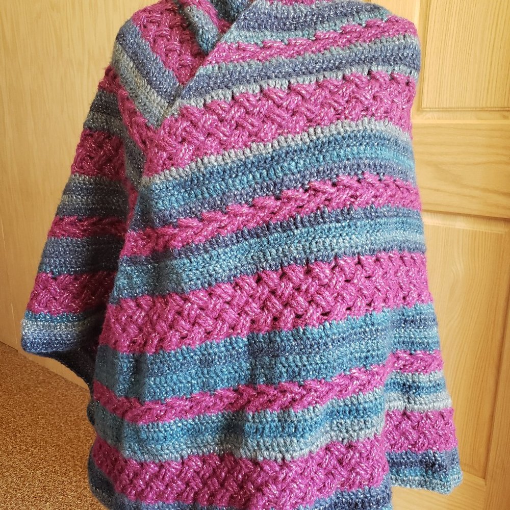 Abigail shawl in purple